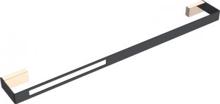 Полотенцедержатель Boheme Q чёрный/золото 10942-G-B